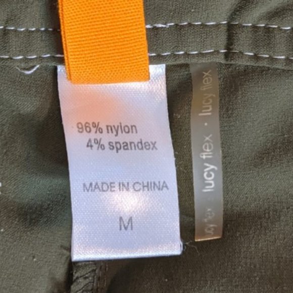 Lucy Army Green Athletic Flex Capris - Picture 5 of 7